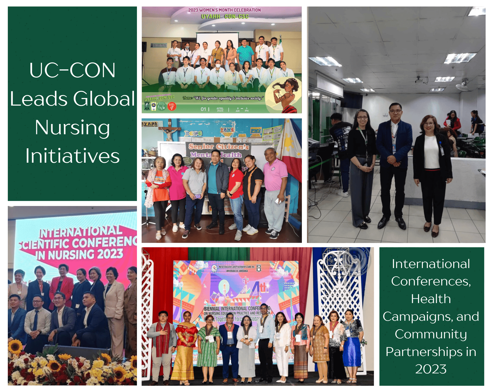 UC-CON Leads Global Nursing Initiatives: International Conferences, Health Campaigns, and Community Partnerships in 2023