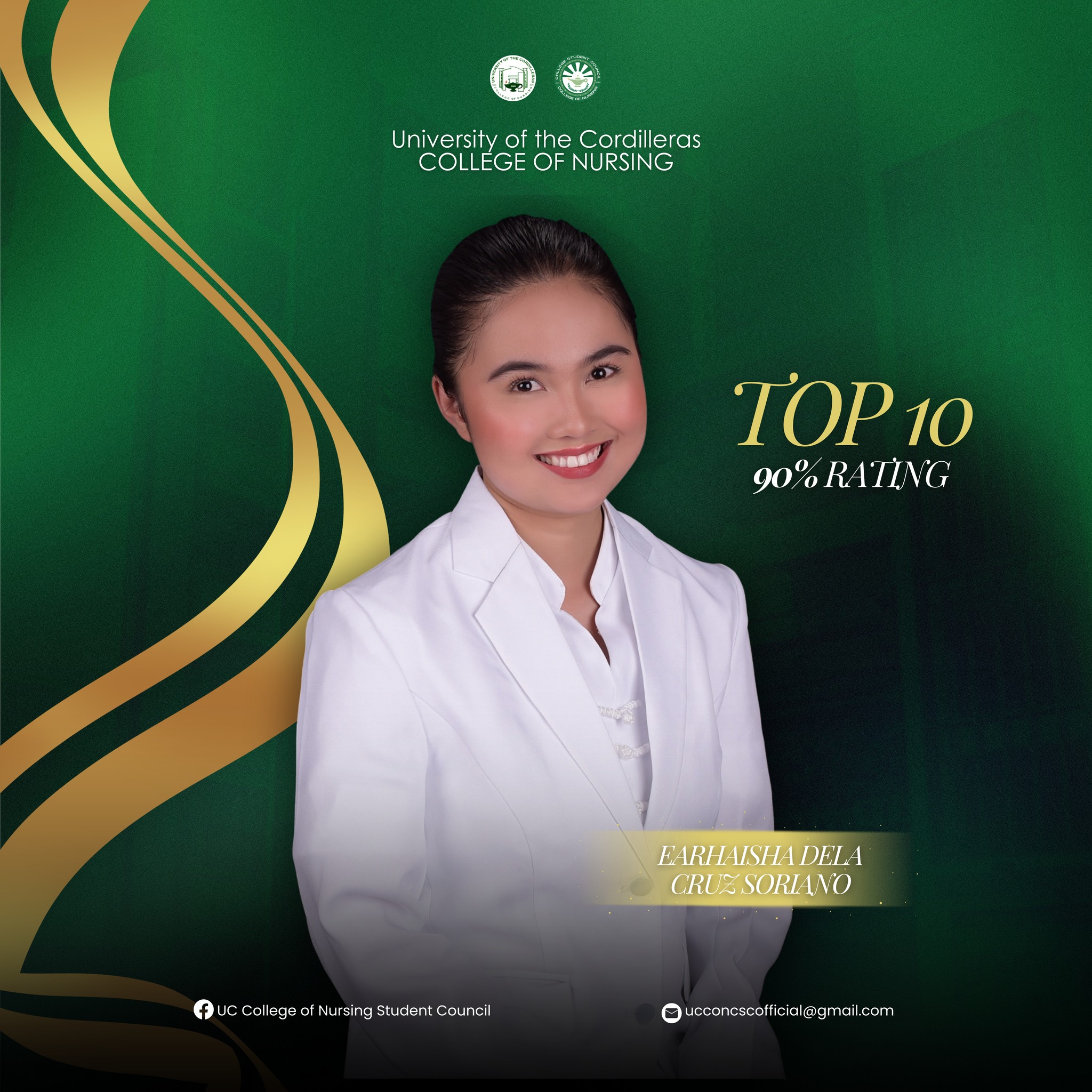 UC Nursing Alumna Ranks 10th in the May 2024 Philippine Nurses Licensure Examination