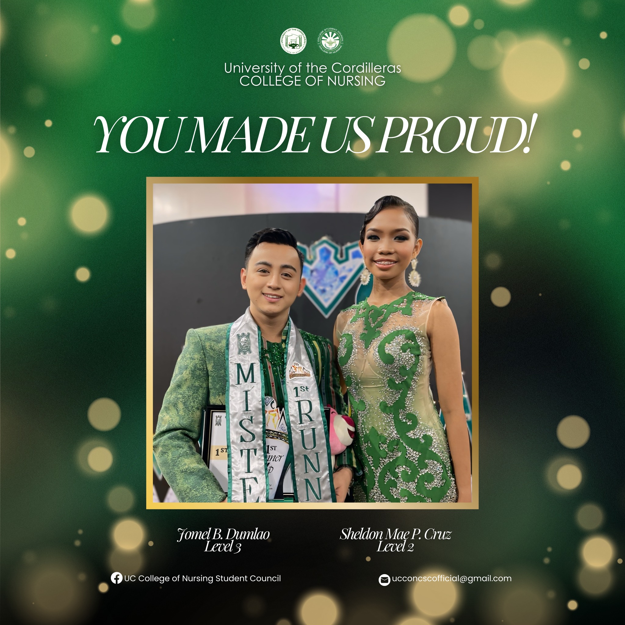 UC-CON Representatives Shine at Mr. and Ms. UC 2024 Pageant