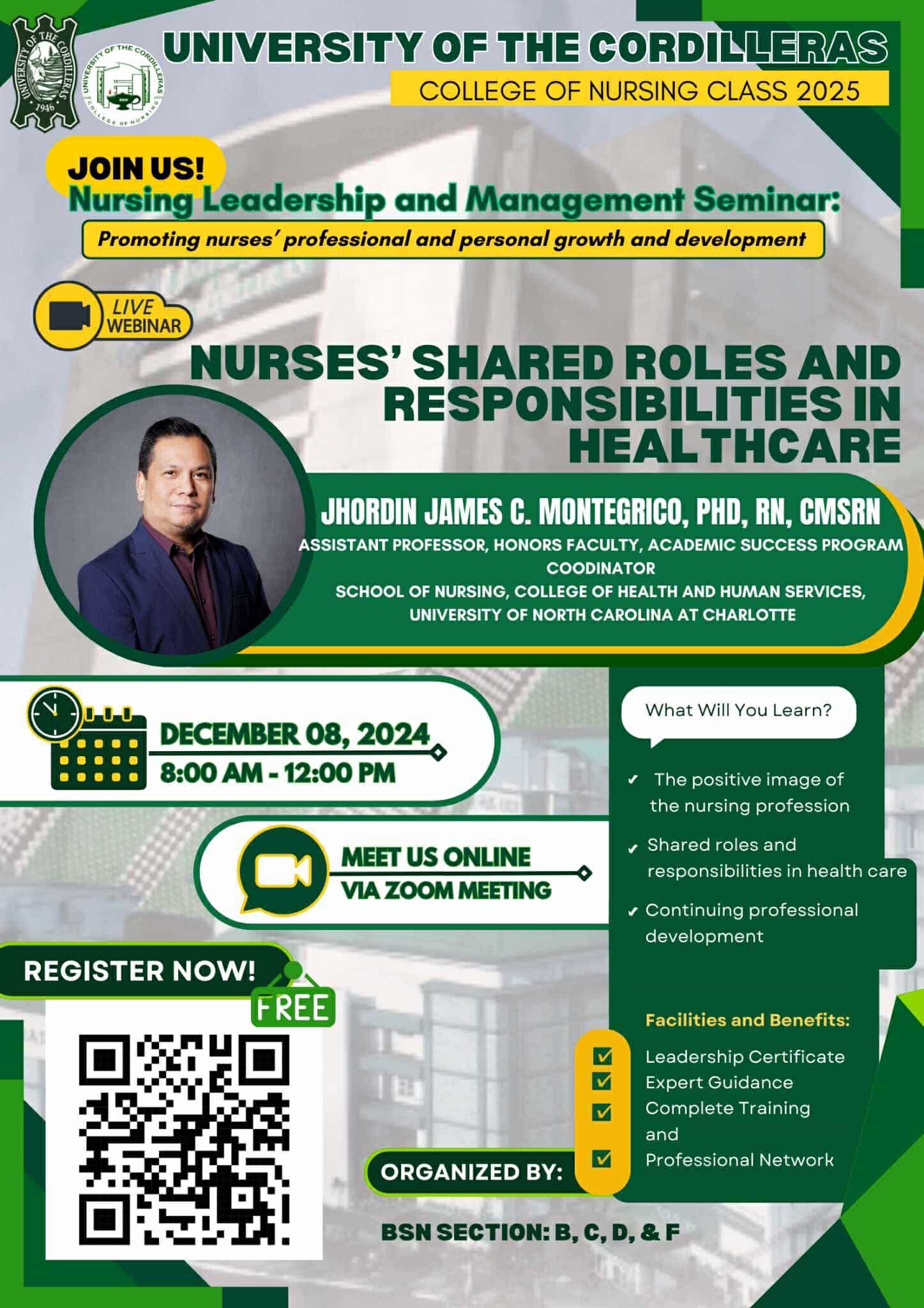 UC CON Class of 2025 Holds Nursing Leadership and Management Seminar