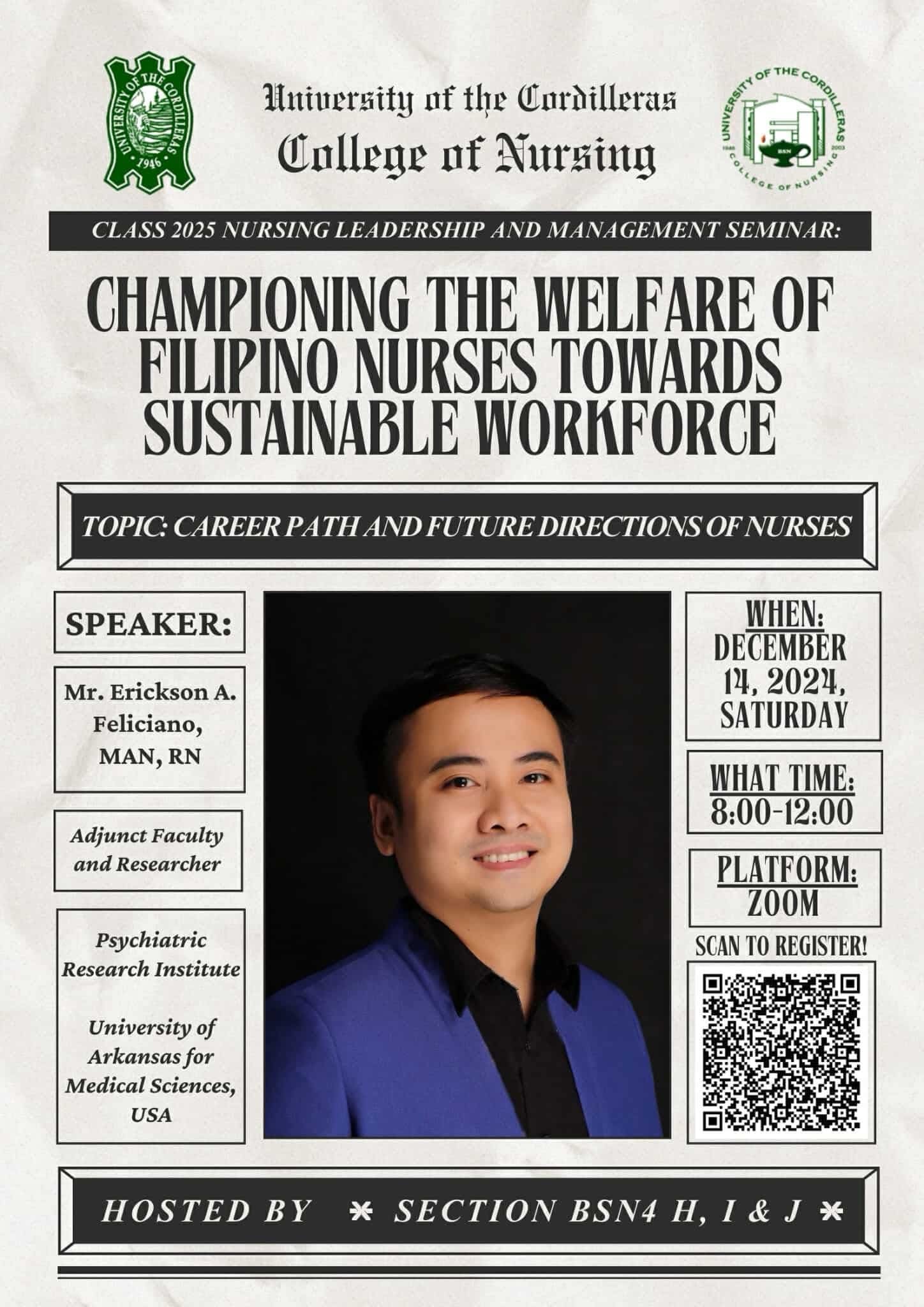Nursing Leadership and Management Seminar: Championing the Welfare of Filipino Nurses