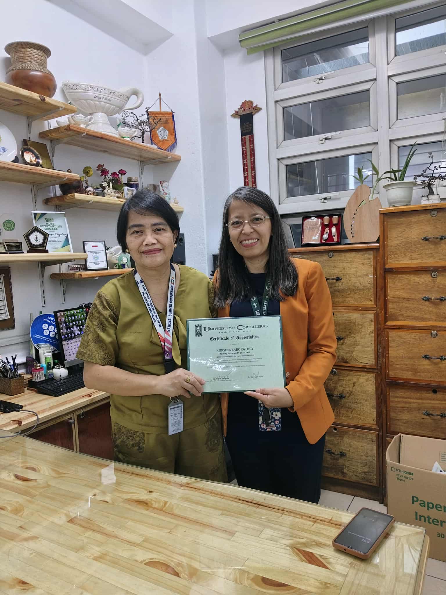 UC Nursing Laboratory Receives Certificate of Appreciation for Quality Advocacy