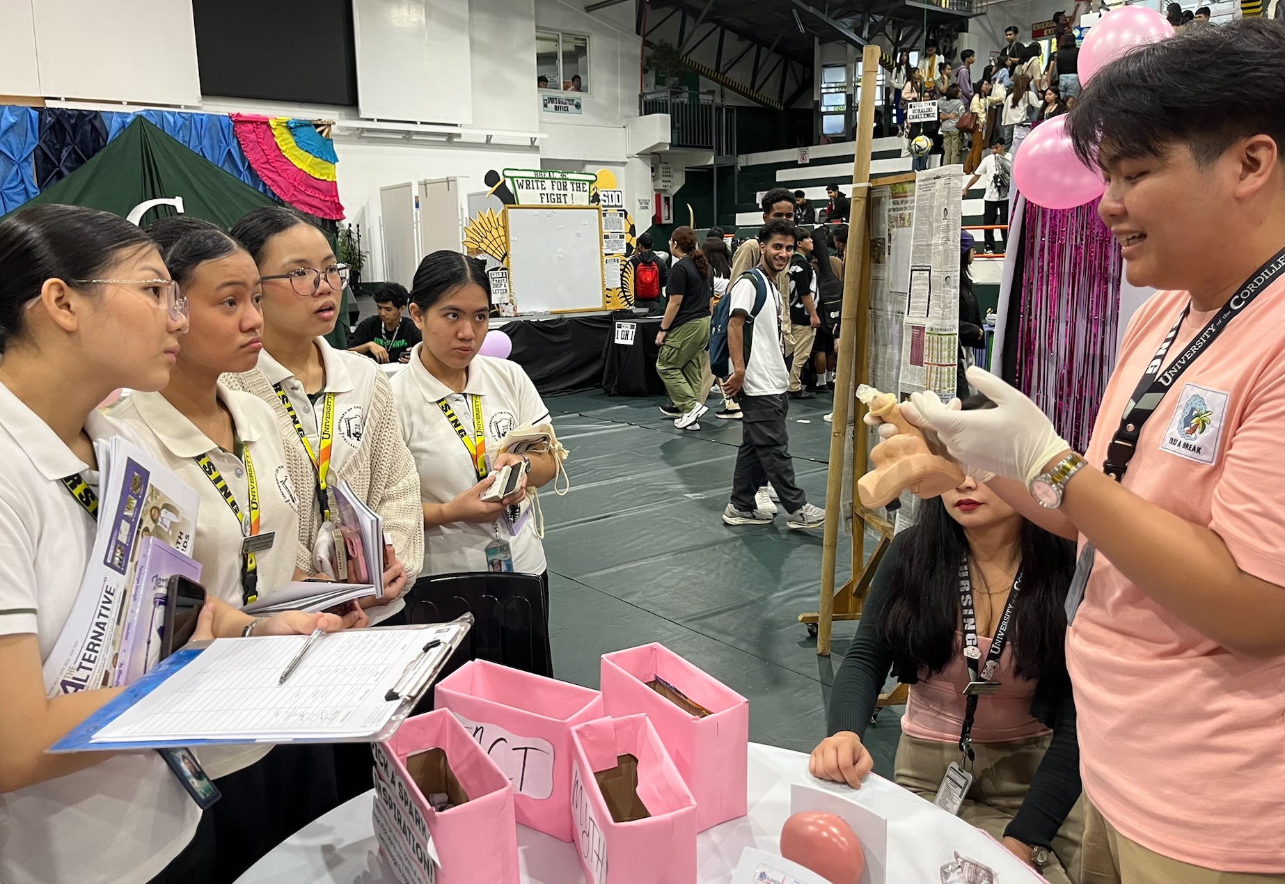 UC UYAHH Champions Sexual and Reproductive Health at Freshies Day Booth Expo